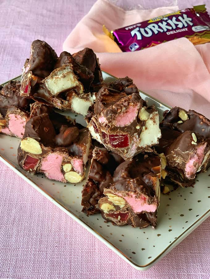 Turkish Delight Rocky Road - Easy Recipe by VJ cooks + Quick VIDEO