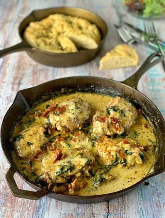 Tuscan Chicken Thighs - VJ Cooks