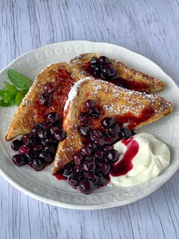 French Toast with Blueberry Toast