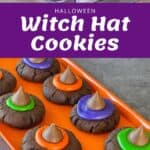 The process of making Witch Hat cookies