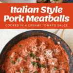 The process of making pork meatballs from scratch.