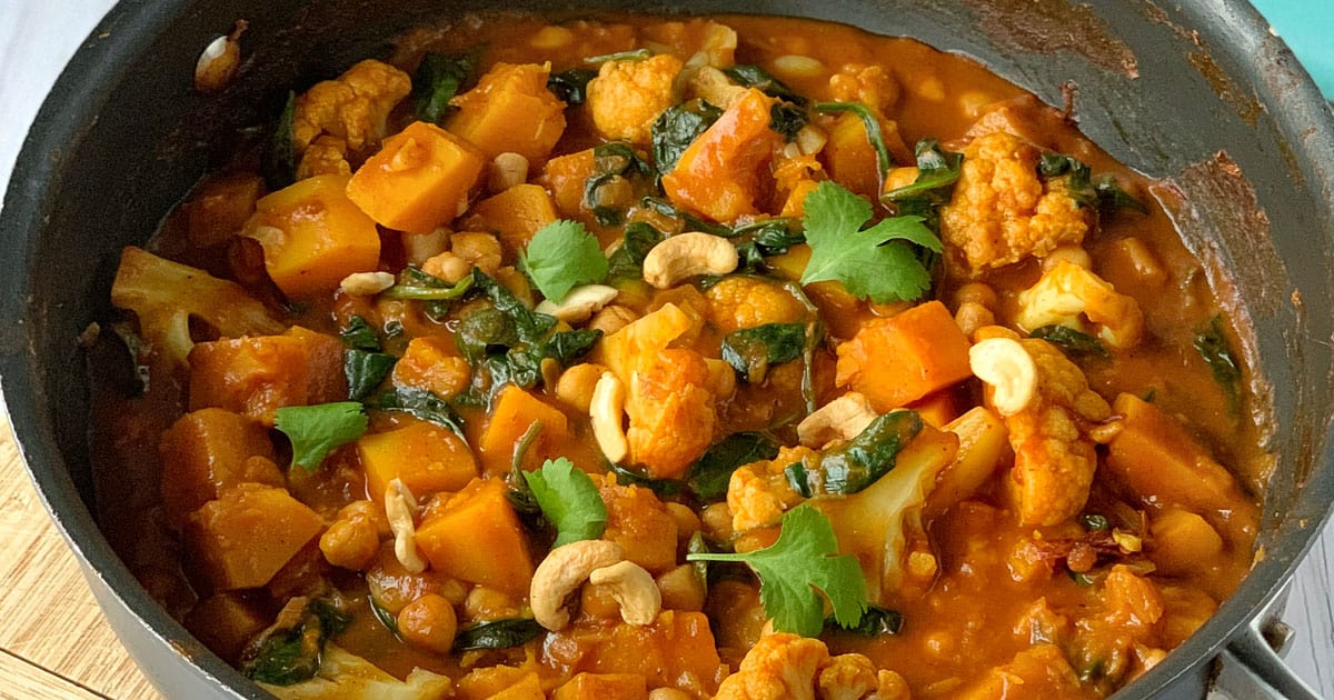 Pumpkin chickpea curry