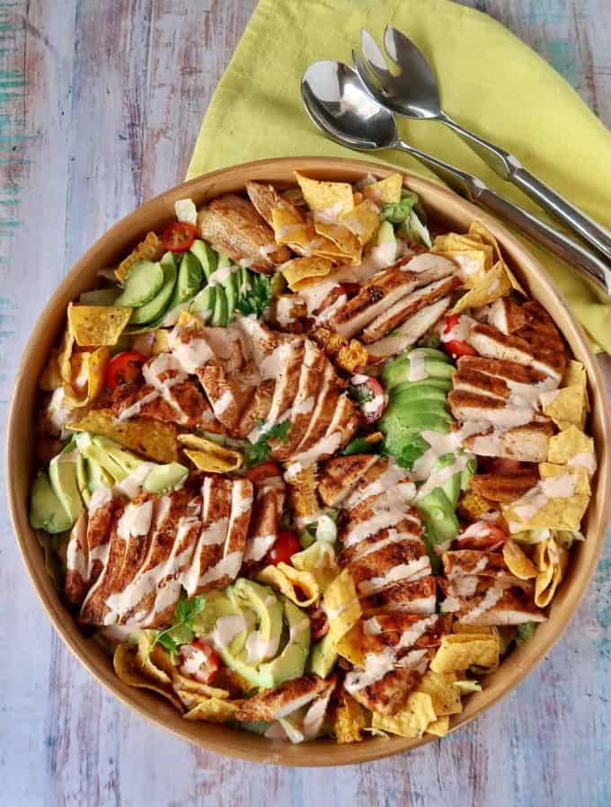 Mexican Chicken Salad - VJ Cooks