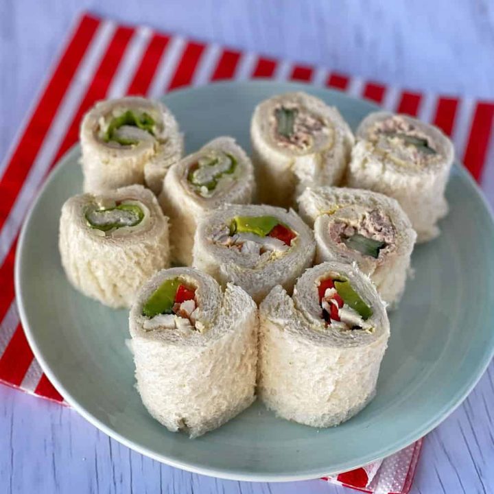 Bread sushi rolls