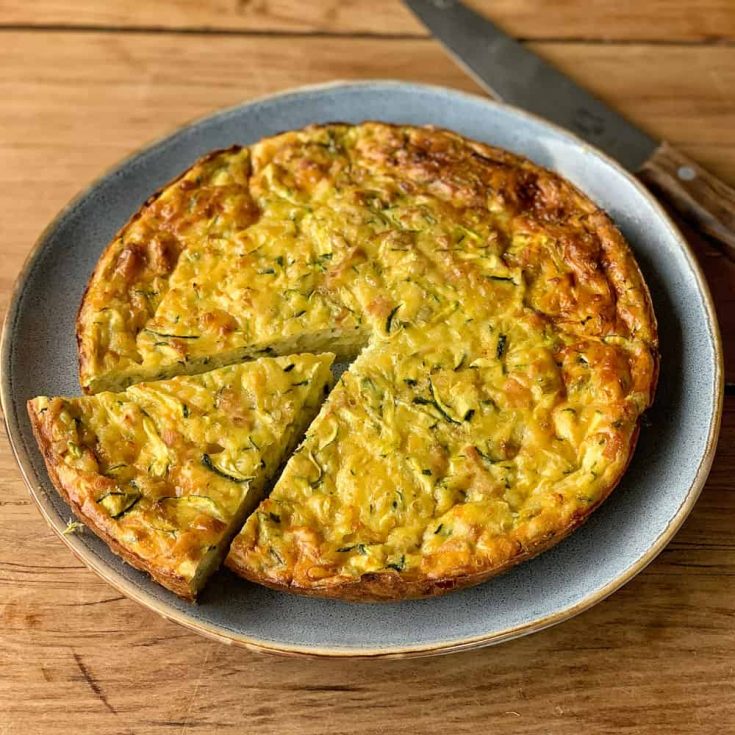 Crustless Courgette Quiche VJ Cooks