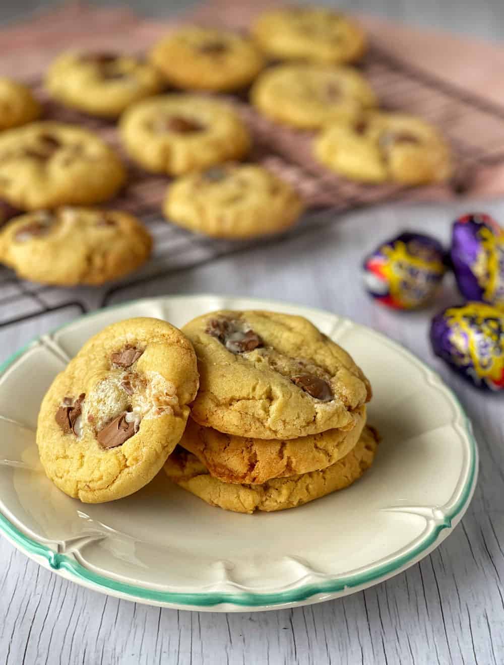 Creme egg cookies