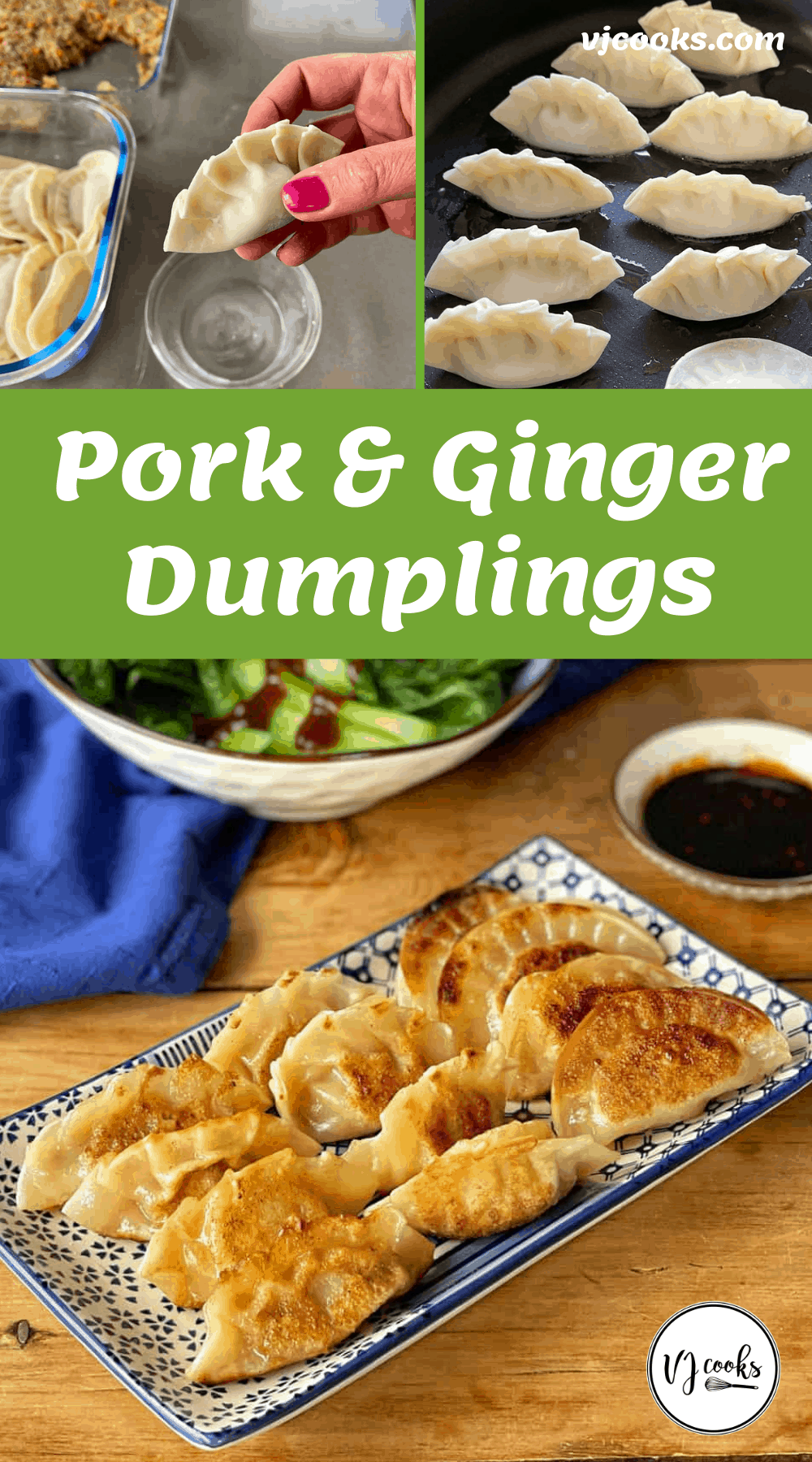 Pork and ginger dumplings