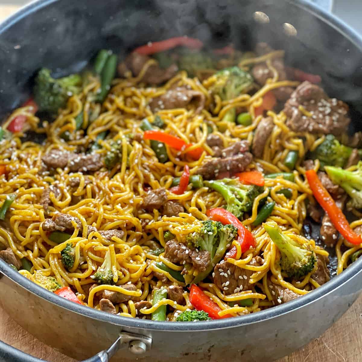 Spicy Beef Stir Fry With Egg Noodles