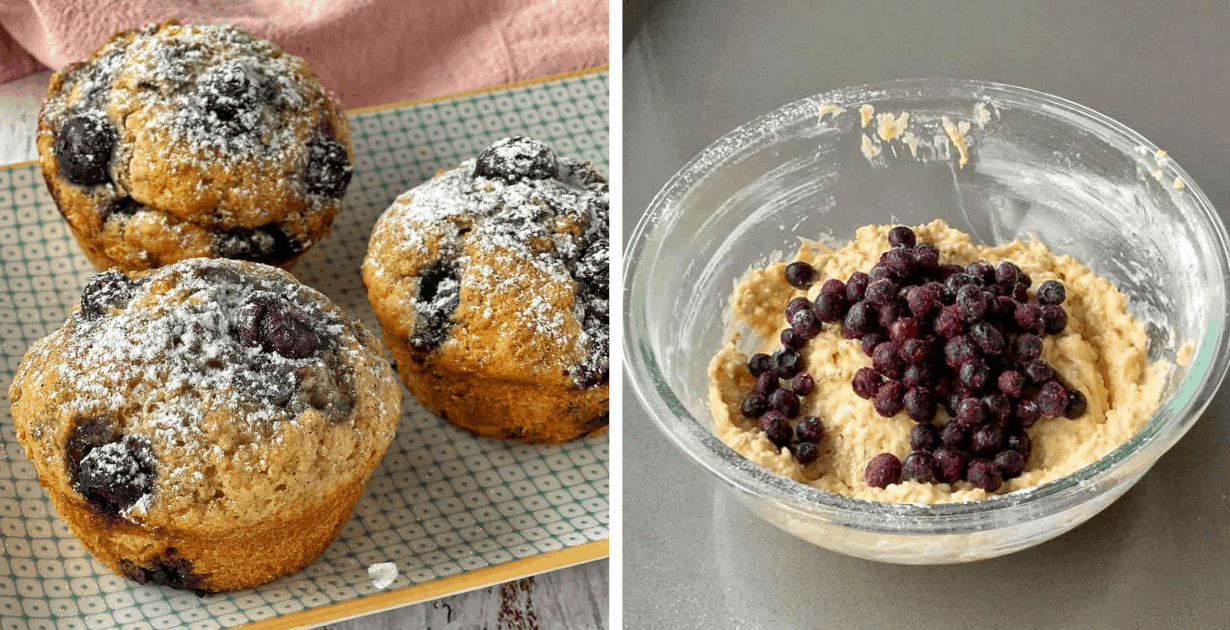 blueberry oaty muffins blueberry oaty muffins