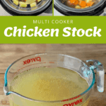 The process of making chicken stock