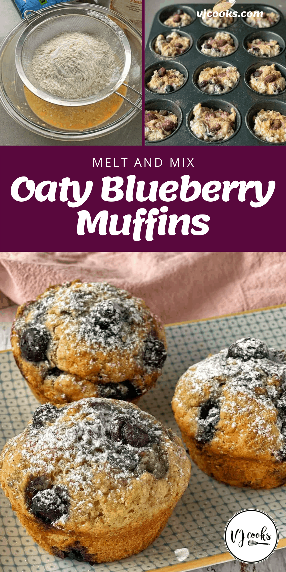 oaty blueberry muffins