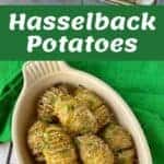 The process of making Hasselback potatoes