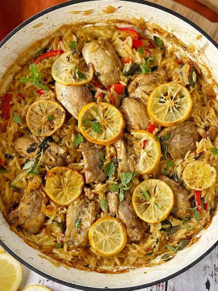 Easy Chicken Mushroom Bake - VJ Cooks