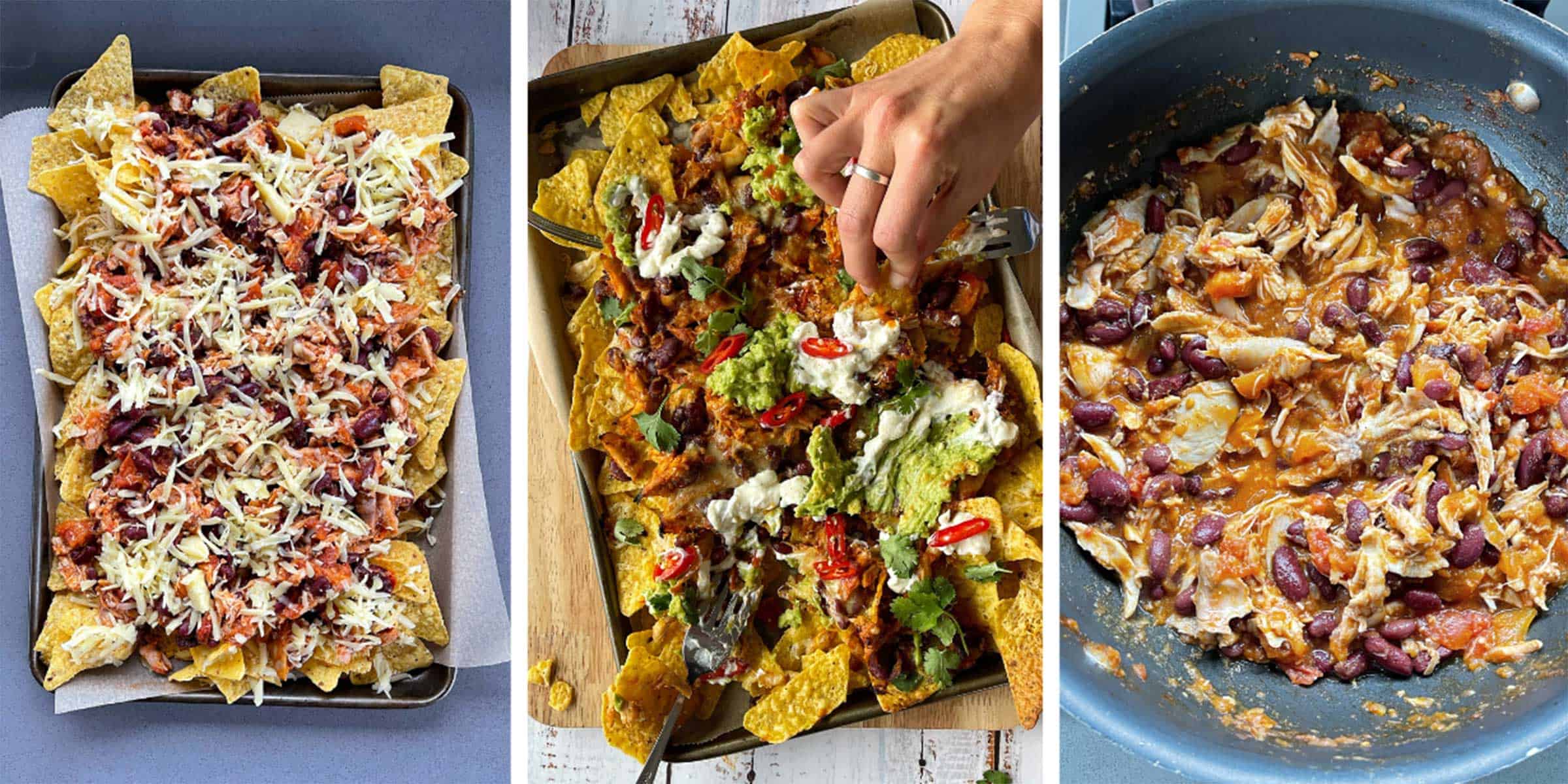 Chicken Nacho Tray Bake - VJ Cooks