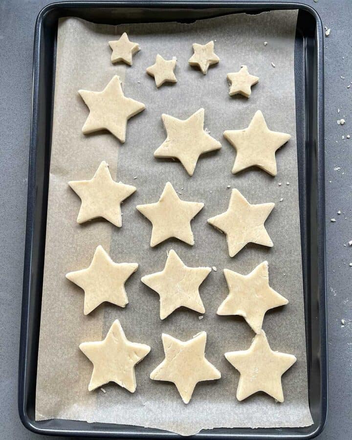 Star Shortbread Cookies - VJ Cooks