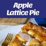 The process of making an apple lattice pie