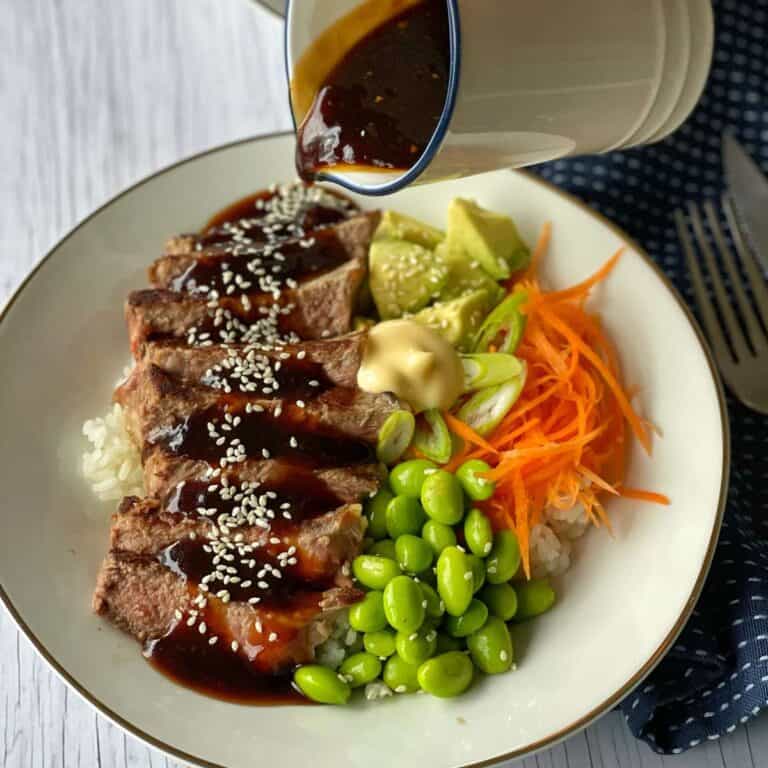 Teriyaki Steak and Rice Bowls - VJ Cooks
