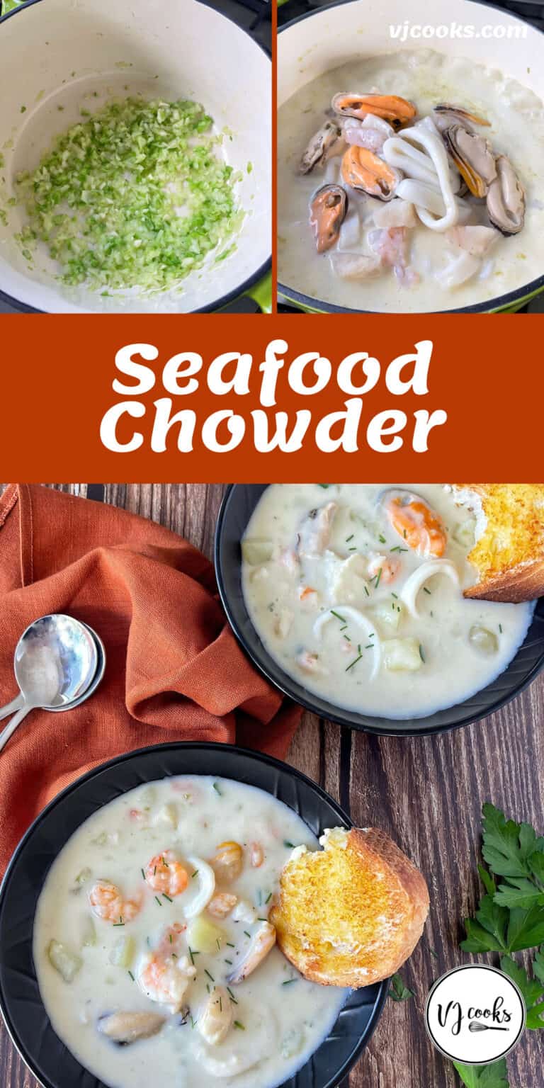 Seafood Chowder - VJ Cooks