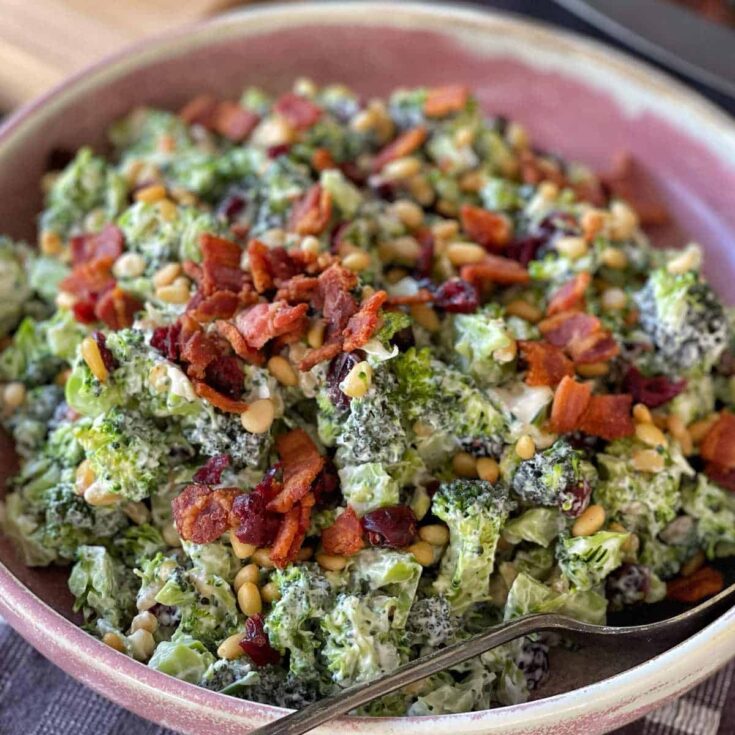 Raw Broccoli Salad VJ Cooks