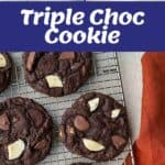 The process of making triple chocolate cookies