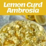 The process of making Lemon Curd Ambrosia