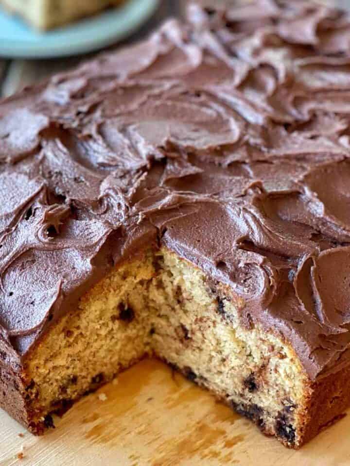 Classic Banana Tray Cake VJ Cooks