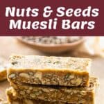The process of making Nuts and Seeds Muesli Bar