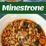 The process of making Minestrone.