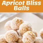The process of making Apricot Bliss Balls