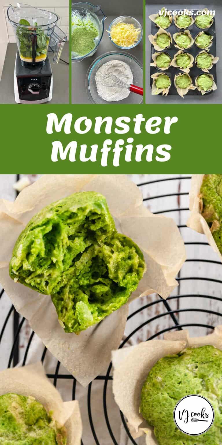 Cheesy Monster Muffins - VJ Cooks