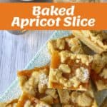 The process of making Baked Apricot Slice