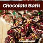 The process of making chocolate bark.