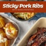 The process of making Sticky Pork Ribs