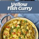 The process of making a Yellow Fish Curry.