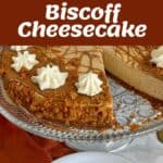 The process of making a Biscoff Cheesecake