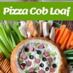 The process of making a pizza cob loaf.