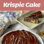 The process of making a Krispie Cake.