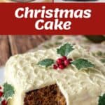 The process of making a traditional Christmas Cake