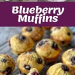 The process of making blueberry muffins