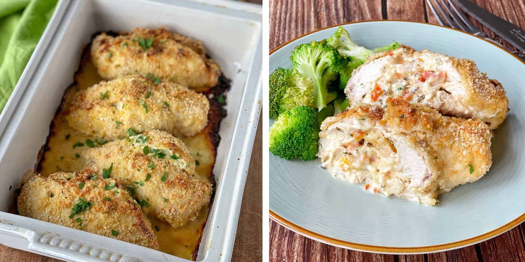 Crumbed and Filled Chicken Breast VJ Cooks