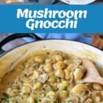 The process of making Mushroom Gnocchi