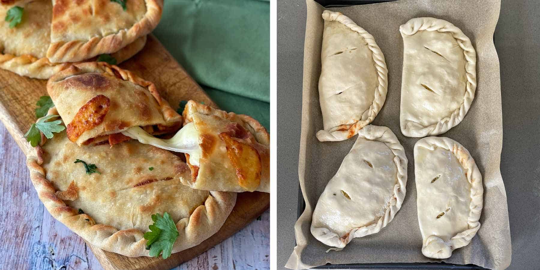 Pepperoni and Cheese Calzones VJ Cooks
