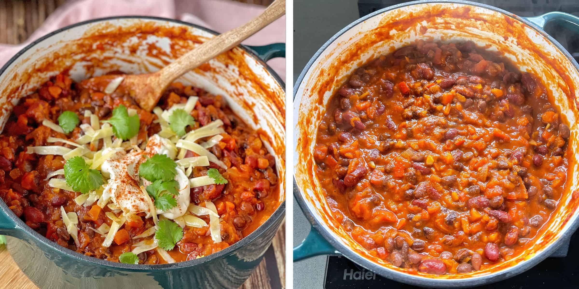 Vegetarian Chilli - VJ Cooks