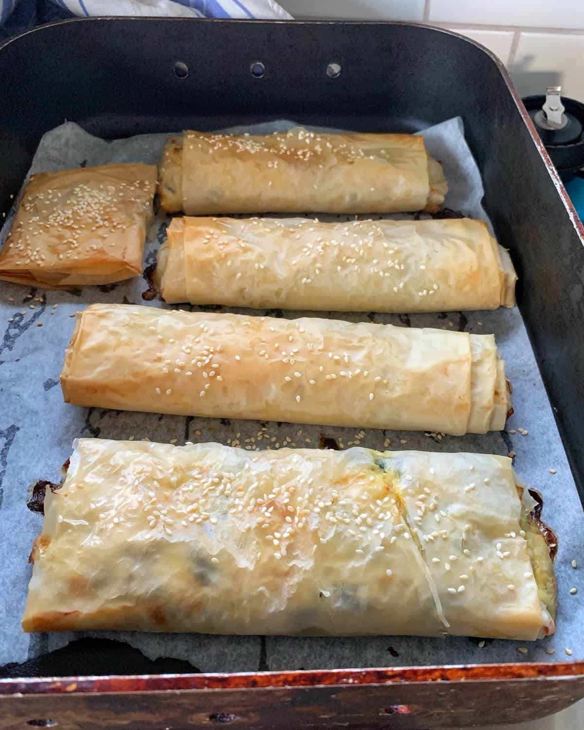 Filo Parcel Chicken and Spinach Filo Parcels - VJ Cooks