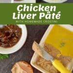 The process of making chicken liver pate