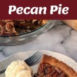 The process of making a pecan pie