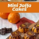 The process of making Mini Jaffa Cakes.