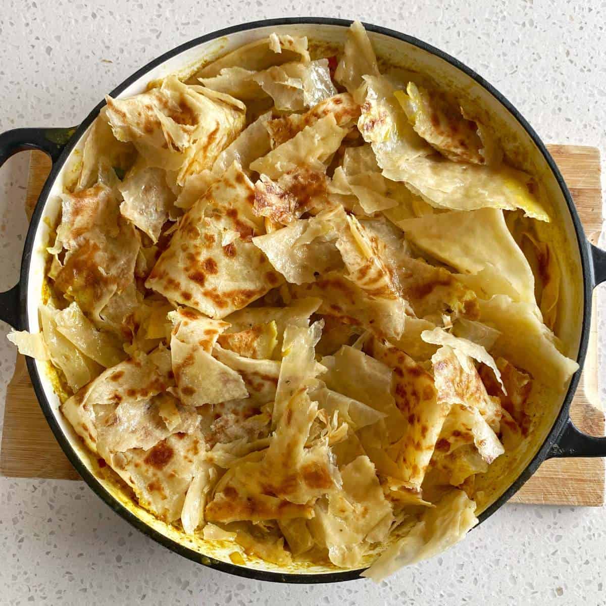 Chicken Roti Pie Chicken Curry Roti Pie - VJ Cooks